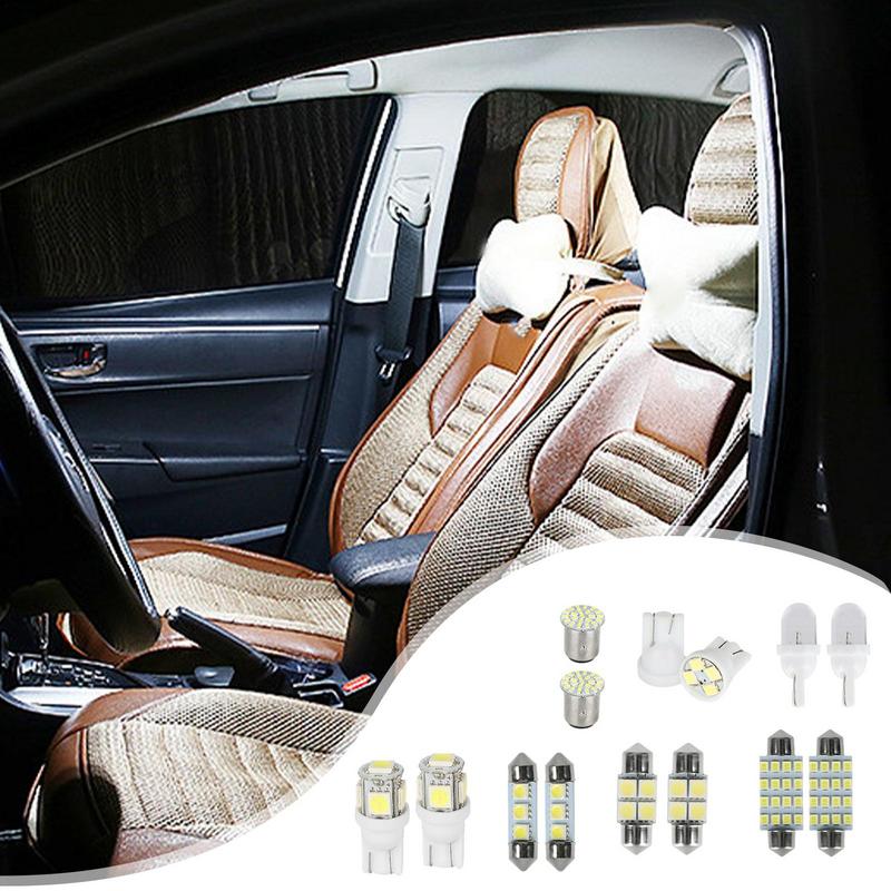 LED Car Interior Lights Interior Lights Bulbs Combination Set 14pcs Reusable LED Dome Light LED Car Bulb Kit Set For License
