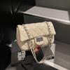 Fashion diamond chain small square bag new high-end simple shoulder bag trendy versatile messenger bag