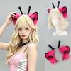 Furry Faux Furs Cats Ears Headbands Foxes Tail Animal Cosplay Costume Plush Alien Creature Costume Accessory for Roleplay Looks, Cosplay Gatherings,