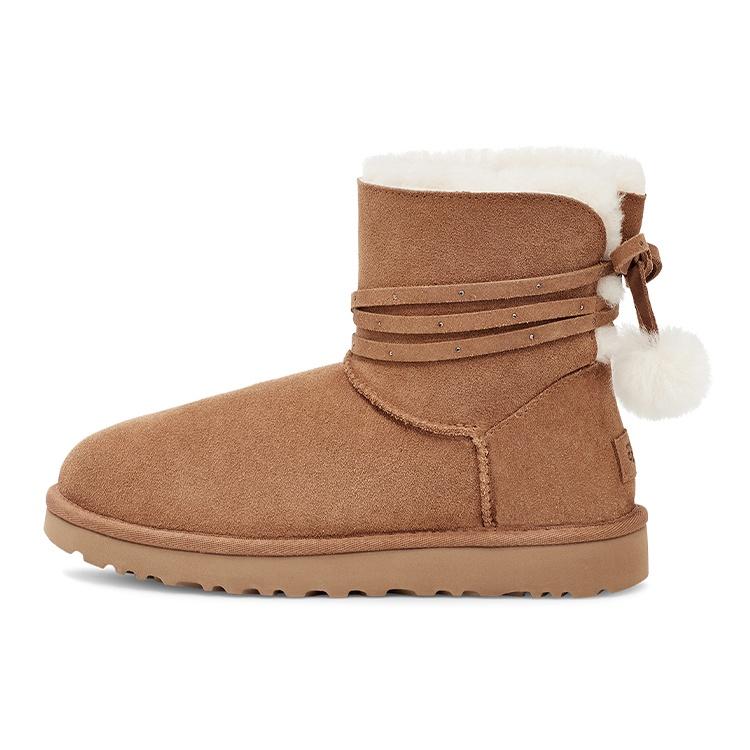 (WMNS) UGG Mini Bailey Bow Pom Women s 1125382-CHE EU 38