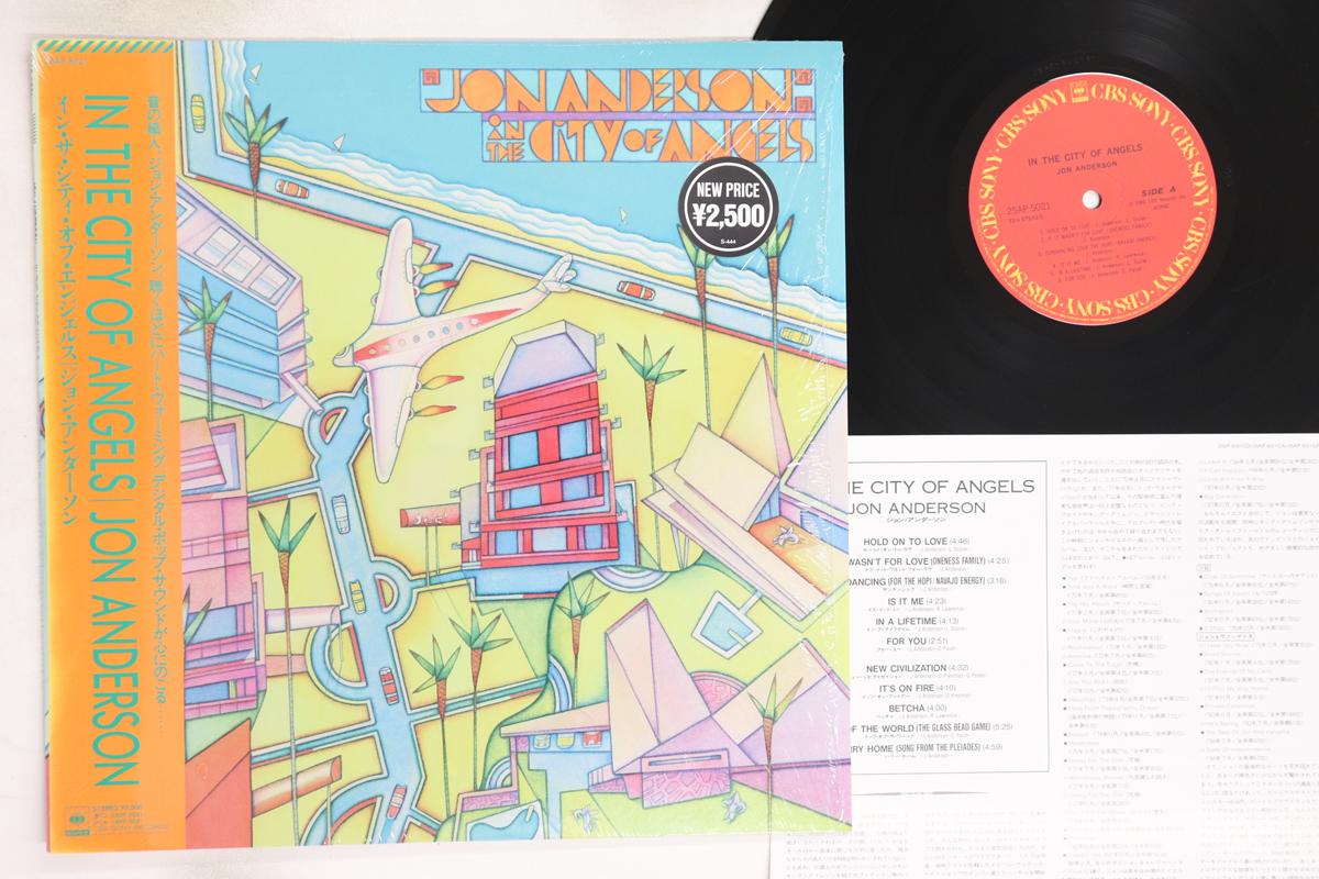 

LP Record JON ANDERSON - In The City Of Angels 25AP5021 CBS SONY 1988 Japan Obi Rock Used