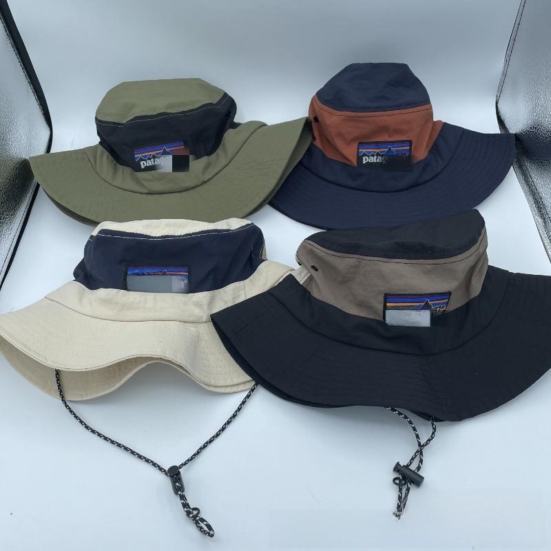 Summer Nylon Fisher Hat With Wide Brim And Sun Protection For Outdoor Activities