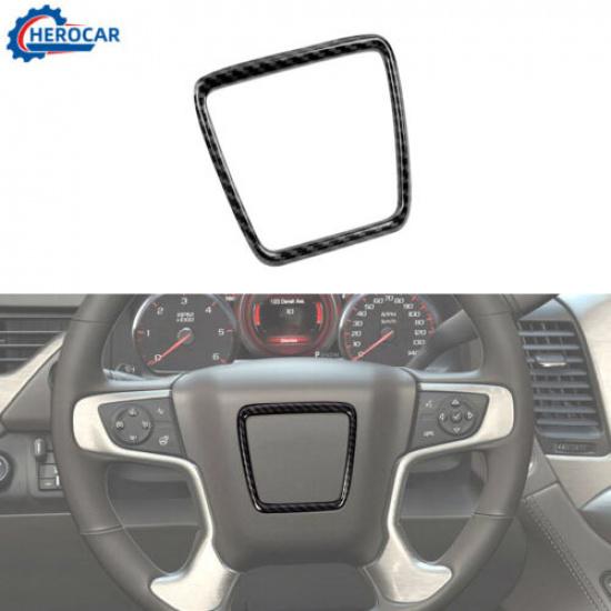 Car Steering Wheel Trim Cover Decor Bezel Ring For GMC SIERRA 1500/YUKON 2014-18
