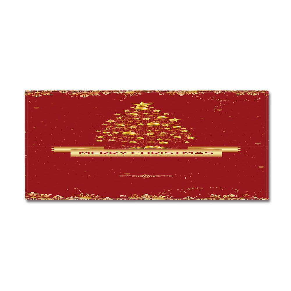 Christmas Household Bathroom Absorbent Non-Slip Mat Living Room Kitchen Sand Carpet Doormat Long Floor Mat