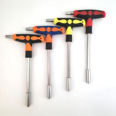 Chave em T Profissional 1/4 em Várias Cores Ferramenta de Manutenção de Carros Ideal Para Uso Industrial e Doméstico