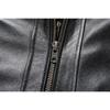 Chinese Size Removable Hooded Leather Jacket Men Genuine Cowhide Leather Coat Slim Biker Clothing Mens Coat Winter Veste Cuire Homme