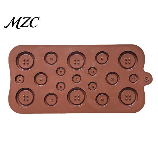 Chocolate Candy Making Tool Button Silicone Mold, Food Grade Non Stick Casting Easy Release Mold Tray, Flexible for DIY Baking And Crafting