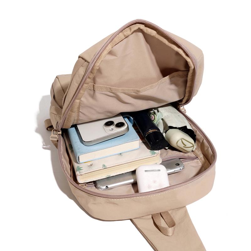 Travel Crossbody Bag Women's Chest Bag Solid Color Shoulder Bag