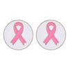 10Pcs Cancer Awareness Brooch with Back Clasp Pink Metal Ribbon Pins Awareness Lapel Pin for Clothing Dress Jackets Hat