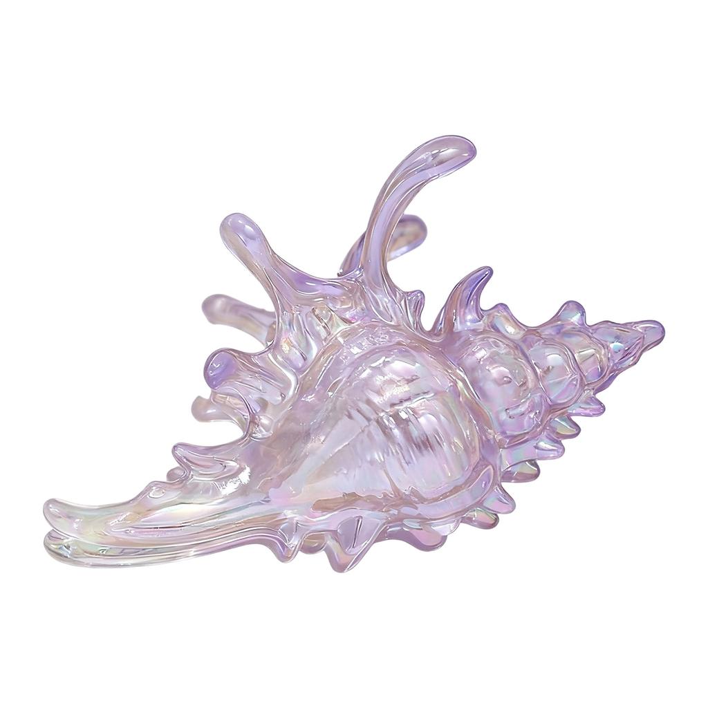 Fashionable Conch Designs Hair Claw Clip Acrylic Hair Grip With Strong Hold Multiple Color for Versatile Styling