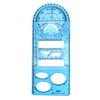 Multifunctional Geometric Ruler, Mathematics Drawing Ruler for Kids Architect Stereo Geometry Ellipse Drafting Scale Ruler