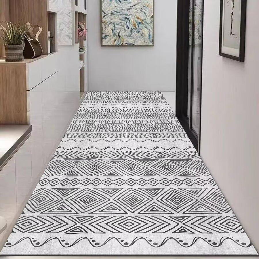 Bohemian Long Corridor Carpet Hallway Entry Door Mat Home Porch Hotel Hall Aisle Rugs Decor Bedroom Bedside Balcony Floor mat