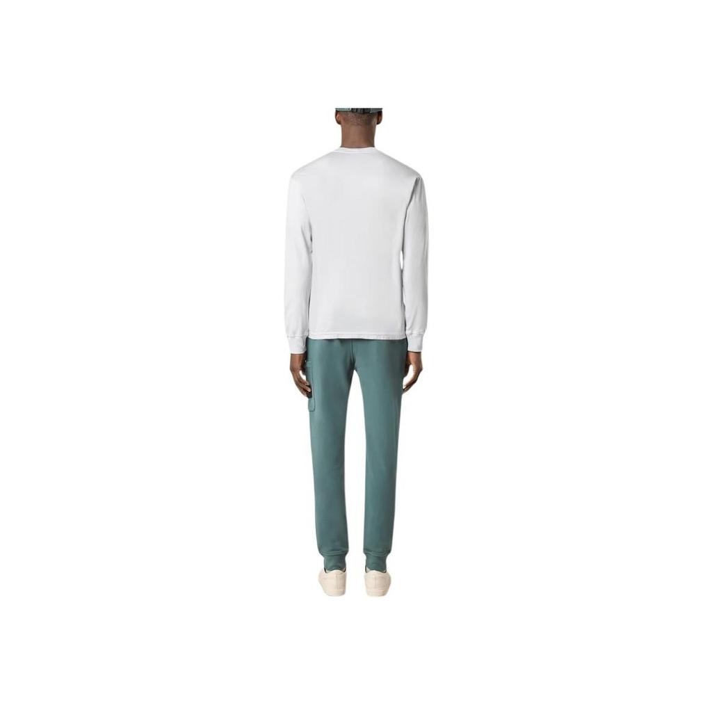 STONE ISLAND Logo Slim Fit Drop Shoulder Long Sleeve T-Shirt Men Tops Sky-Blue K1S1521002-27S0013-V0041