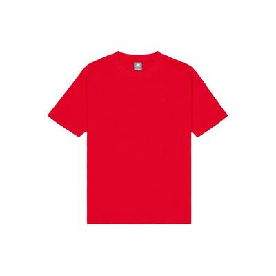 T Shirts Men's Red Crew Neck Moderate Straight Fit MT41533-TRE
