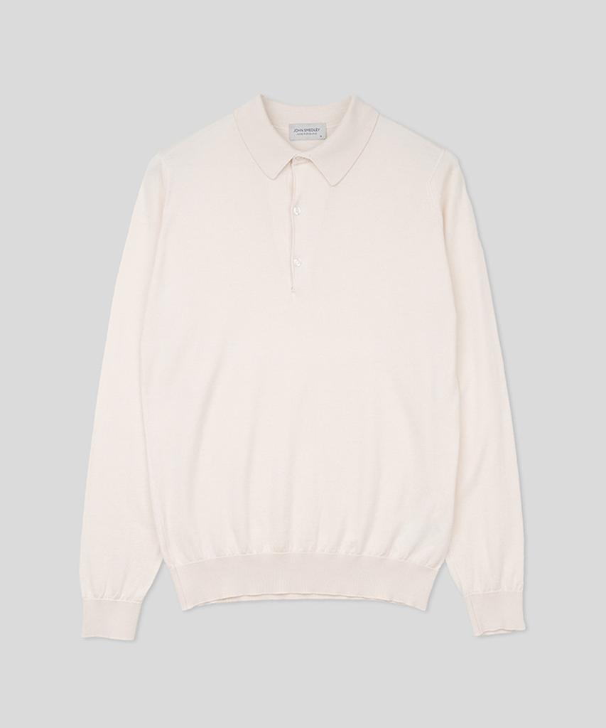 Jonseumedeulli Bradwell Sea Island Cotton Long Sleeves Polo Shirt Heritage One 9 Colors (C Type)