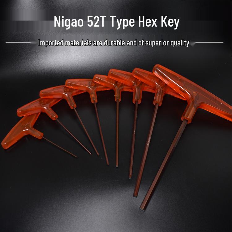 Nigao Extended T-Handle Hex Key Wrench Set 1.5mm Copper T-handle