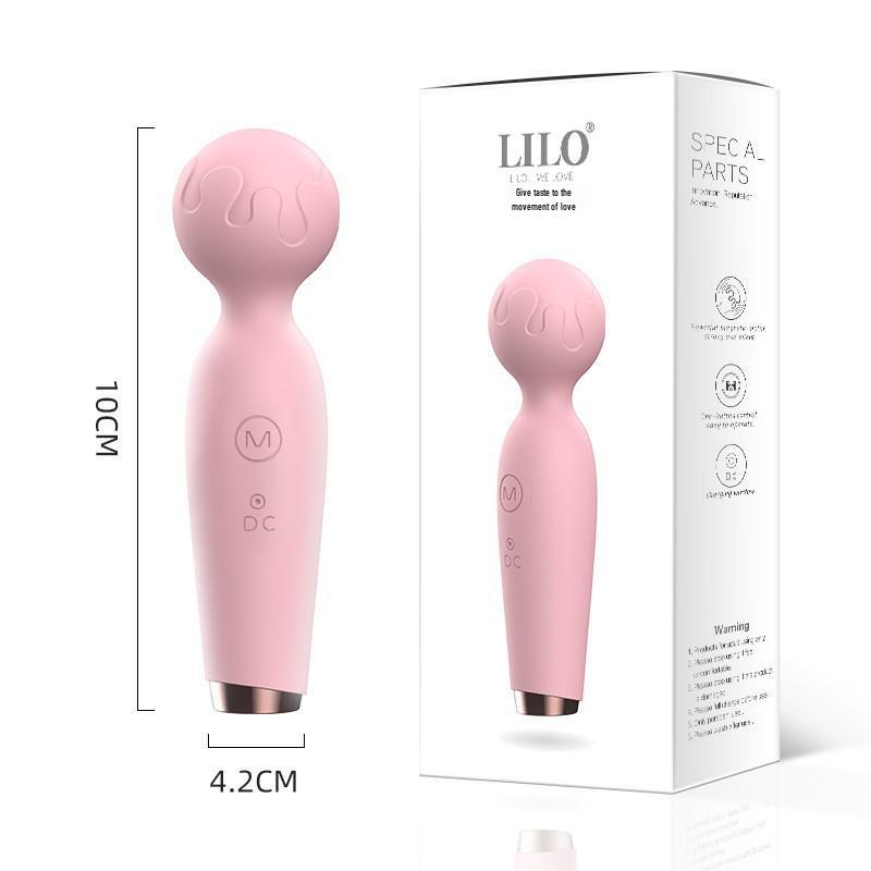 LILO Lai Le Mini Microphone Vibrator for Women - Compact AV Wand with Multifrequency Vibration