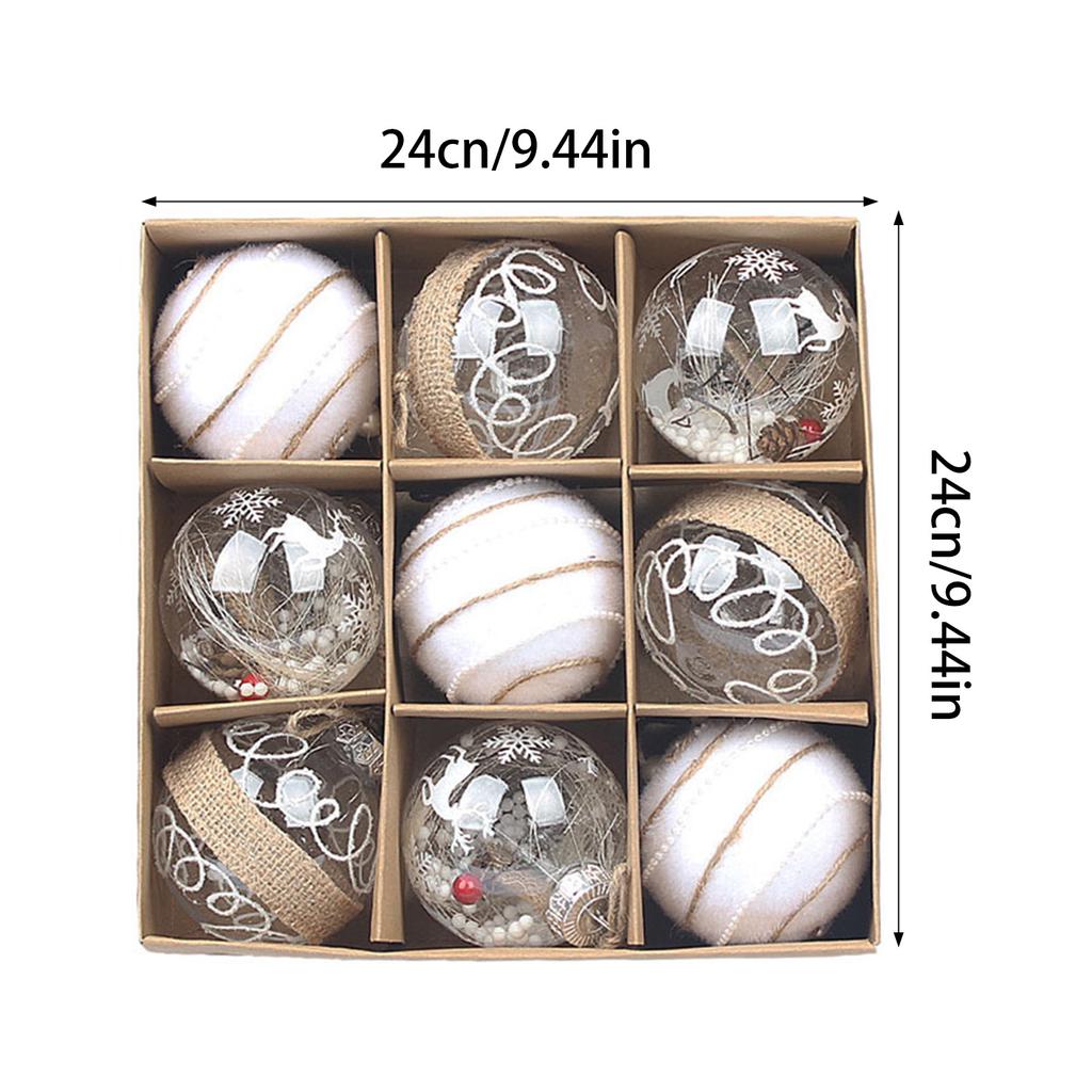 Christmas Ball Ornaments Set Multi Styles Not Easy To Deform Lightweight Ball Suitable for Holiday Wedding Party