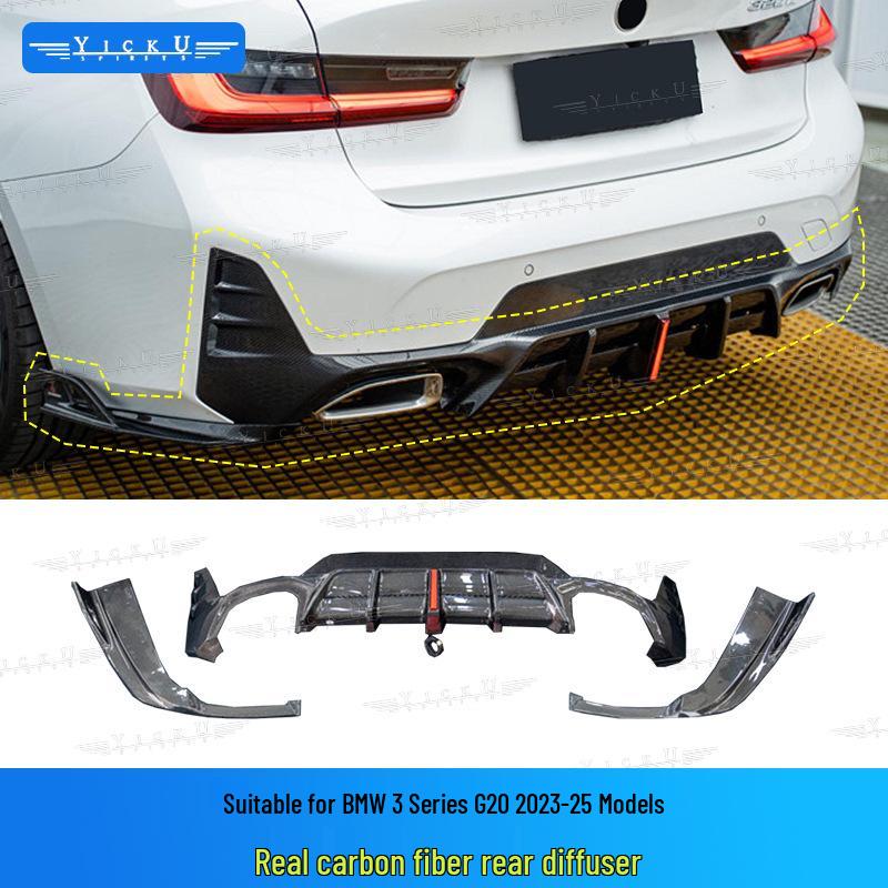BMW 3 Series G20 AE Style Body Kit: Front Lip, Hood Deflectors, Rear Lip, Side Skirts, Fender