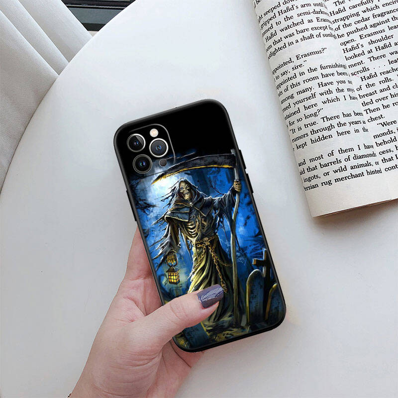 MH66 Grim Reaper Skeleton Skull Phone Shell Case for Redmi Note 8 9 10 11 11S 10C 10X 10A 10T 9A 9C 9T 9S 8T Pro Max Plus Prime