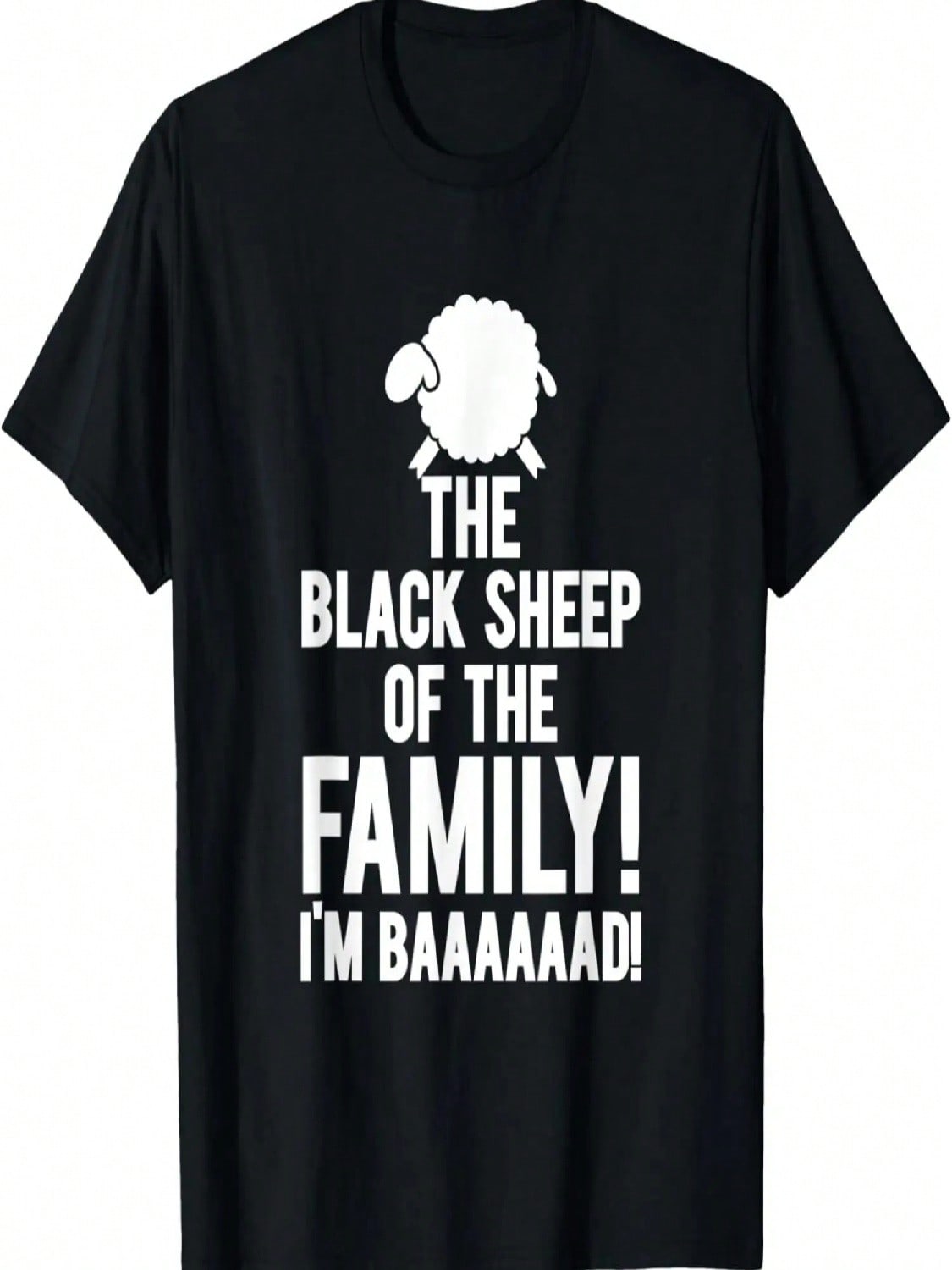 Funny Black Sheep Family I m Baaaaad Toy Lovers Gift T-Shirt S