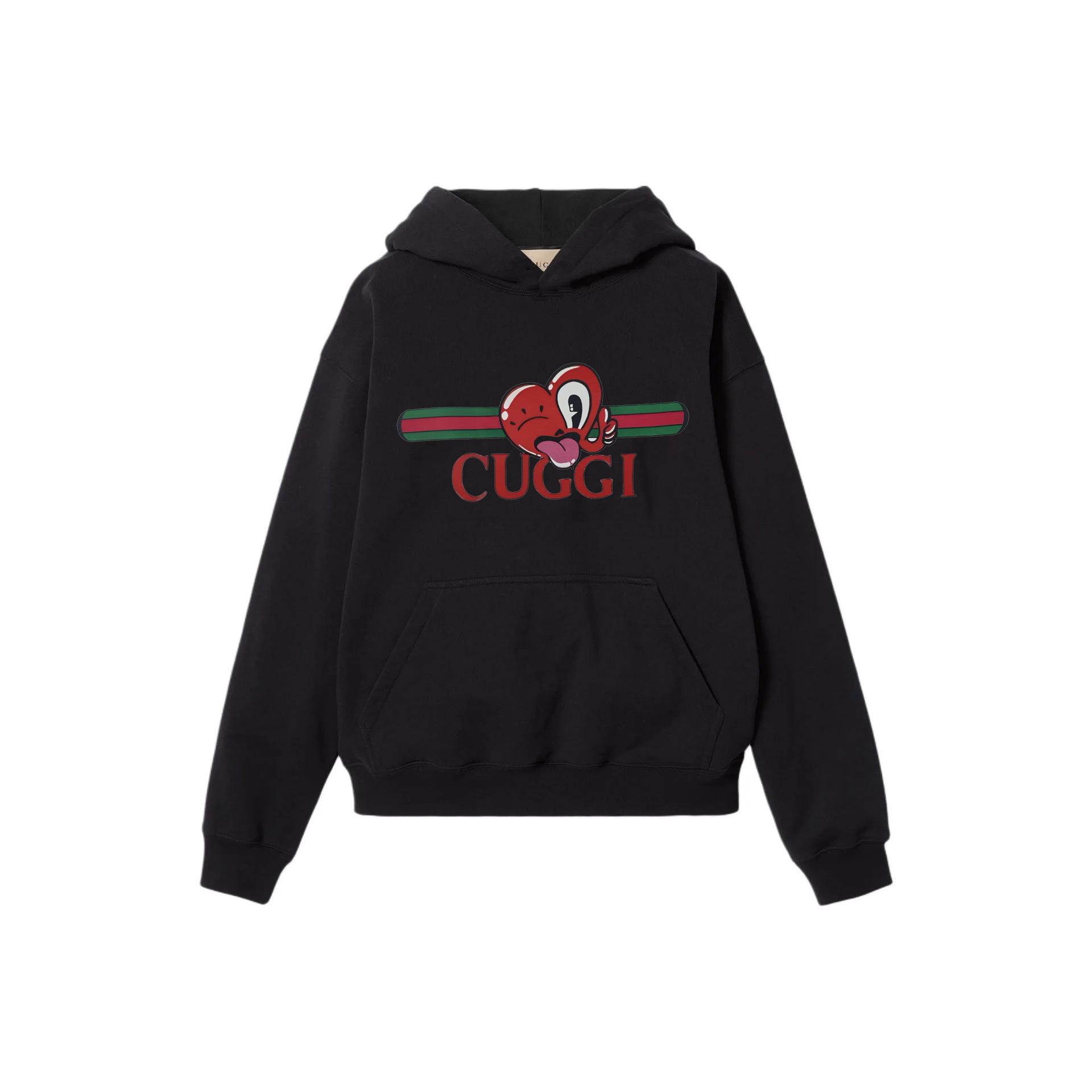 

Unisex Heavyweight Cotton Three-Label Heart Hooded Sweatshirt for Autumn/Winter S