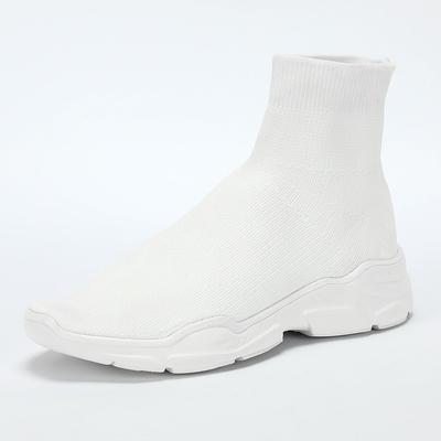 Dicke Sohle Flyknit Freizeit Sportschuhe Unisex Socken Schuhe Atmungsaktiv Slip-On Trendige Schuhe