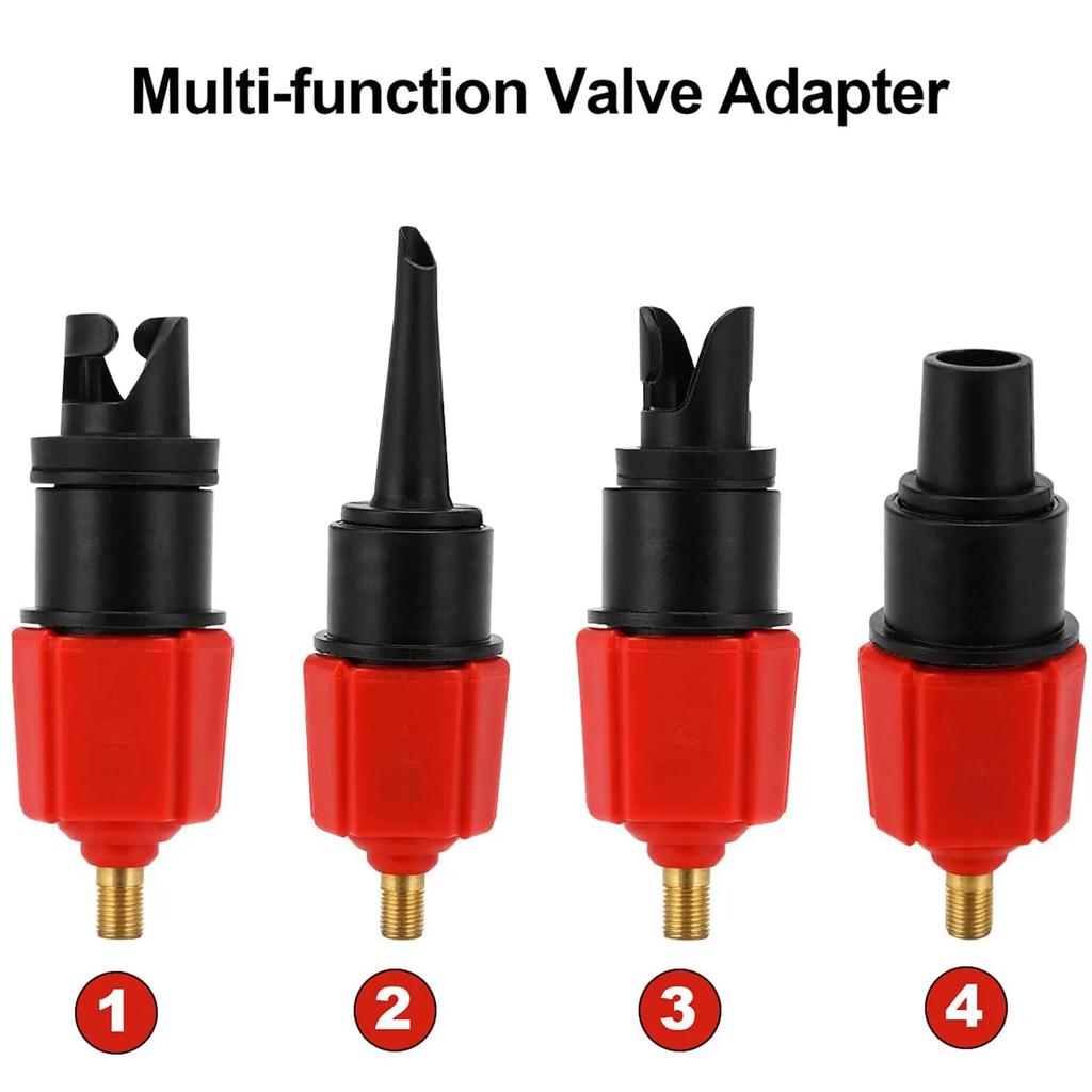 Air Valve Adapter Inflatable Rowing Rubber Boat Paddle Canoe Pump Compressor