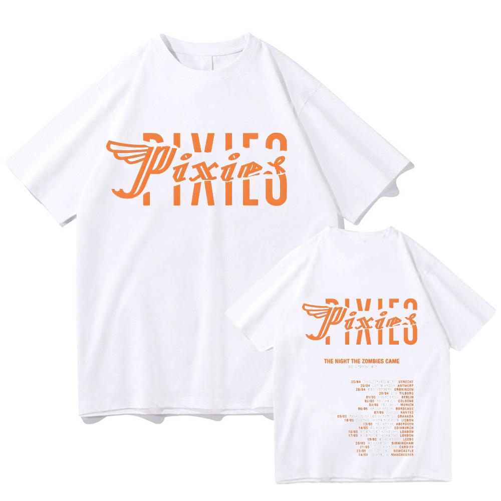 Pixies Band Cotton Tshirt The Night The Zombies Came 2025 Pixies Band Tshirts for Women Men Short Sleeve Oversized Tops T Shirts
