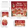 4Pcs Christmas Shower Curtain Set Non-Slip Bathroom Decoration Set Waterproof Home Bathroom Decor Suit Festival Gift for Friends