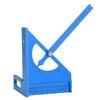 3D Woodworking Angle Ruler Half Round Triangular Ruler Multi Angle Measuring   Protractor 0-180 Degree  