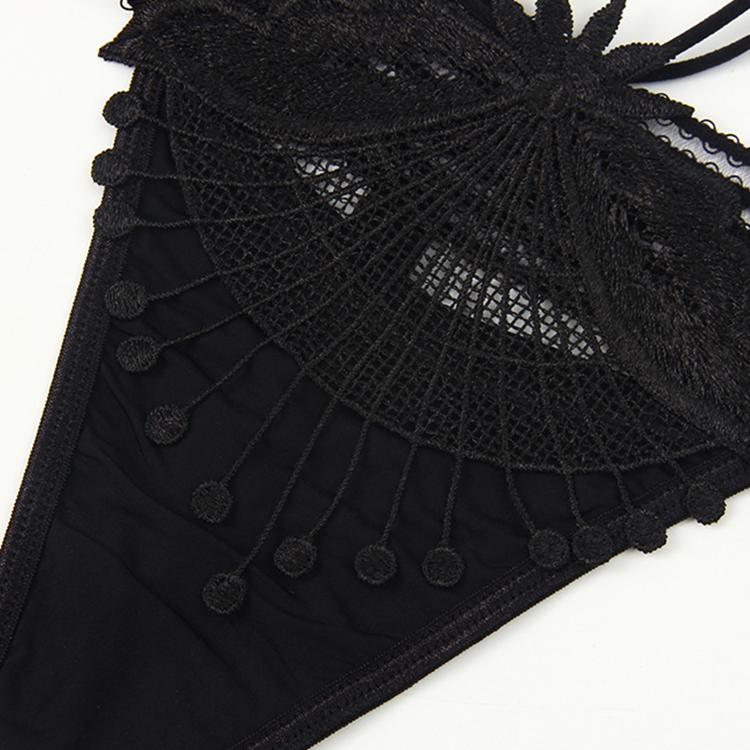 Women Erotic Sexy Open Lace Panties Transparent Bow Low Waist Underpants Female Breathable Hollow Mesh Briefs Lingerie