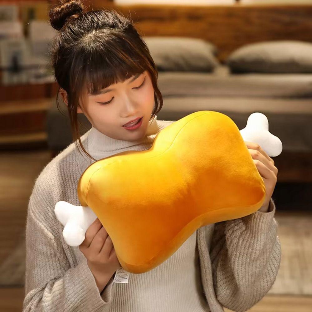 Soft Cartoon Dog Bone Cushion High Quality Stuffed Plush Pillow Bone Plush Pillow  Bed Back Cushion