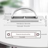Tatami Recessed Door Handle Convenient Zinc Alloy Hidden Handles Concealed Recessed Floor Knob for Drawer Cabinet Floor Cabinet (Brushed)