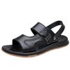 Sandals men's leather new beach shoes men's summer non-slip beef tendon sole driving casual cool slippers