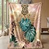 Jungle Glamour Pattern 1 Theme blanket Lightweight Warm Flannel Blanket Decorative Throw Blanket for Home Decoration