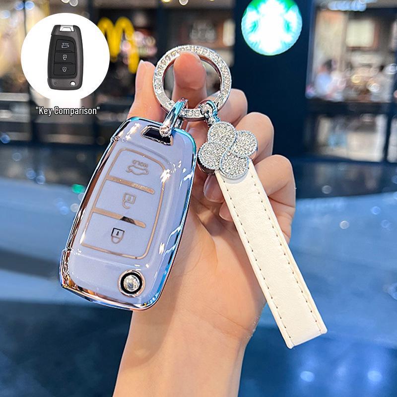 Kompatibel mit 20 Modellen: Schlüsselabdeckung für Beijing Hyundai New Elantra, Verna, ix25, Mistra, ix35 - Schutzschale Schnalle