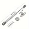 2 Stück Klassische Polierte Metall-Hydraulik-Gasdruckfederscharniere, 100N Soft-Close Deckelstütze für Küchenschrank, Spielzeugkiste, Möbel