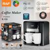 Europäische halbautomatische türkische Kaffeemaschine mit Doppelbecher-Tropf & Mokkakanne