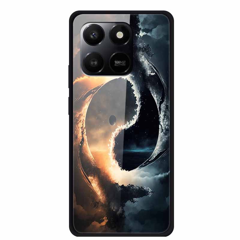 Glass Case For Honor X7d Play 10T 5G Case Soft Bumper Hard Tempered Glass Back Cover For Honor 400 Smart 2025 Phone Cases Fundas