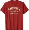 America 250 Years USA United States Flag July 4th 2026 1776 T-Shirt