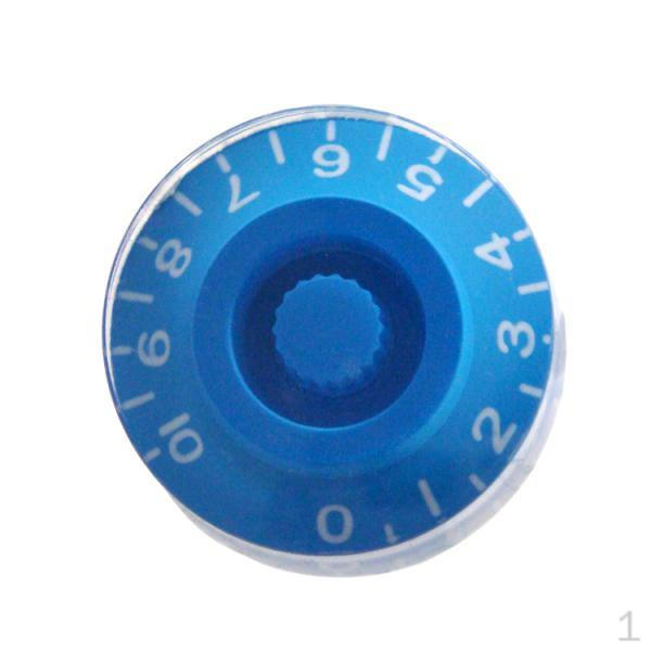4 Pieces Blue Volume Guitar Control Knobs Fits Parts