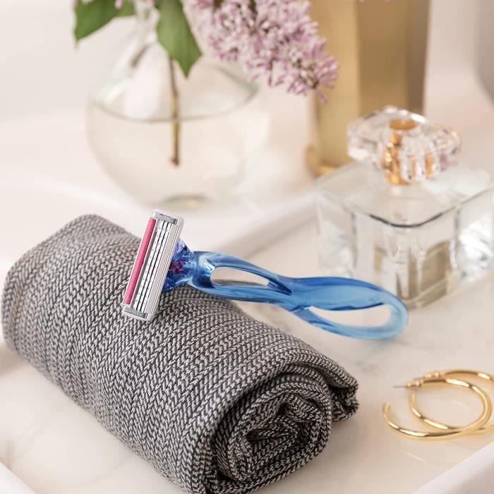BIC Click 3 Soleil Sensitive Recharges Rasoir Femme 3 Lames Mobiles et Bande Lubrifiante - Boîte de 8 recharges
