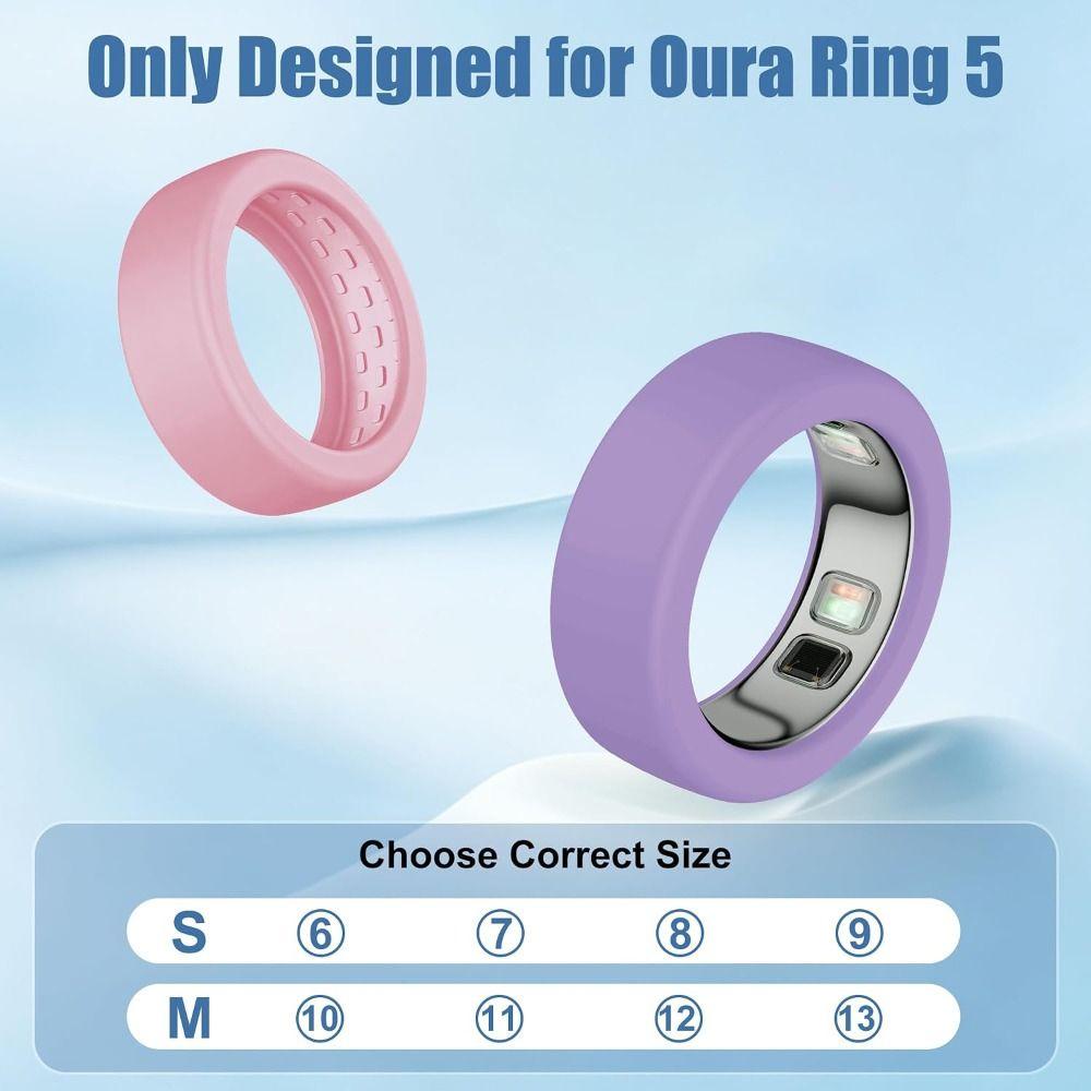 Silicone Smart Ring Cover Elastic Ring Protector for Oura Ring 5 Smart Ring Accessories