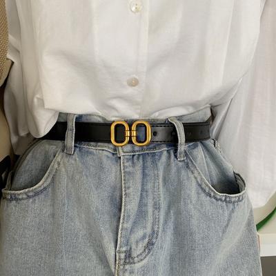 Cintura in pelle PU da donna di alta qualità, cintura morbida, cintura in jeans versione coreana, cintura casual versatile