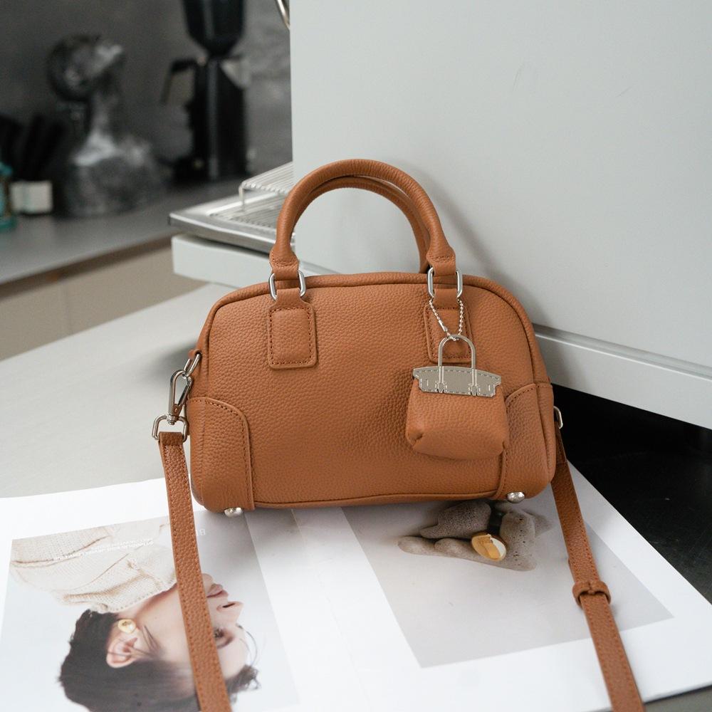 

Модная женская сумка из натуральной кожи, ручная сумка Boston, универсальная сумка через плечо на одно плечо