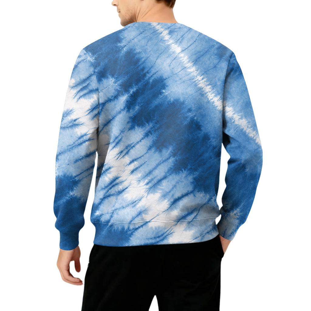 Men's Round Neck Fleece-Lined Thick Warm Sweatshirt