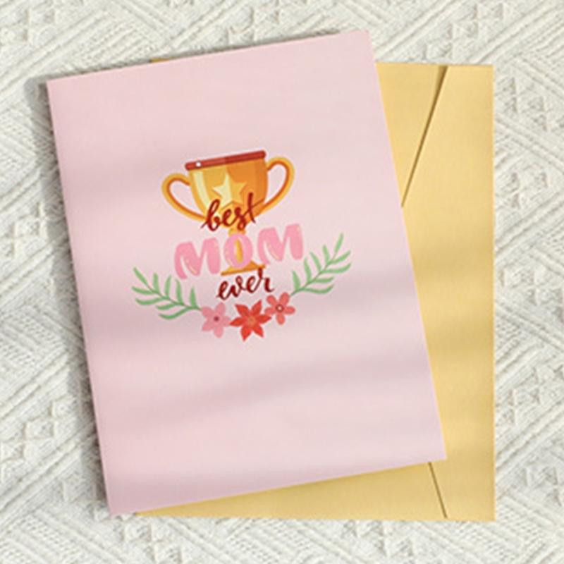 Mother's Day Greeting Card Handmade Paper Carving Mother's Day Card For Mom Grandma Birthdays Festival Celebration