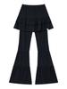 Eogeulliswedou Tiered Skirt Pants (Navy)