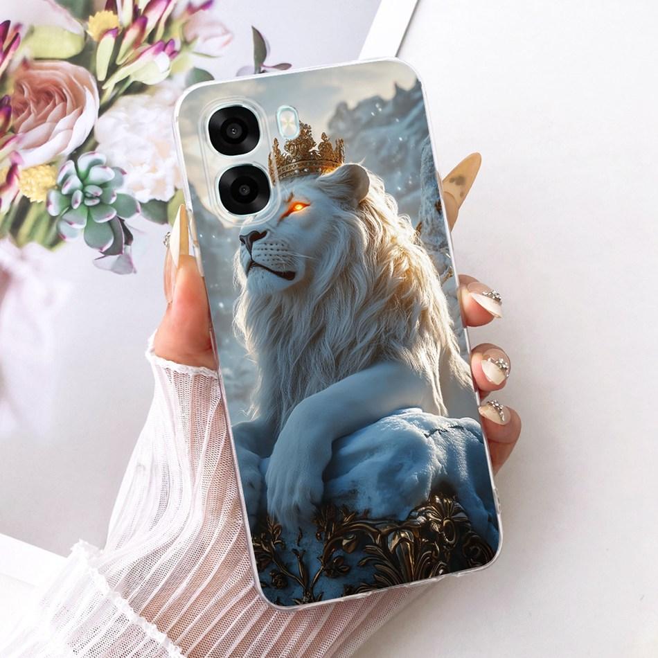 Für OPPO A6X 6A A6T Pro 4G 5G Coole Drachen-Tiger-Muster Handyhülle Für Oppo A6 A6x A6T Pro 4G Weiche Silikon-TPU-Hüllen